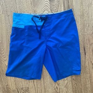 Patagonia men’s blue swim trunks size 35